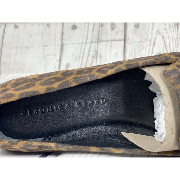 New Veronica Beard Champlain Chain Leopard Loafer Women's 6.5 - Picture 6 of 7